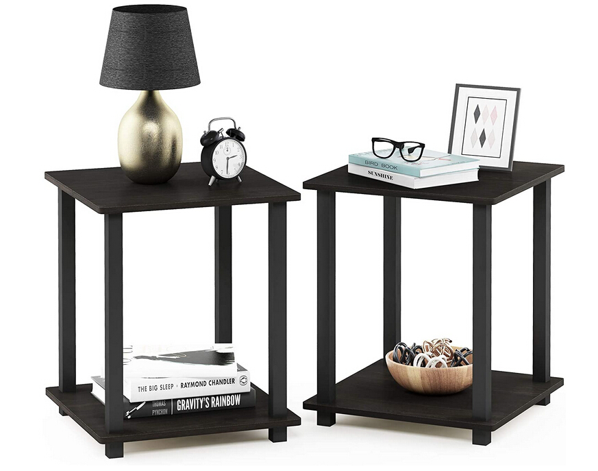 modern 2 piece end table set